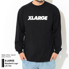 X-LARGE Standard Logo L/S Tee 101221011003画像
