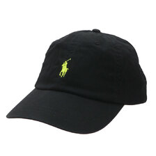 POLO RALPH LAUREN Classic Baseball Cap BLACK NEON画像