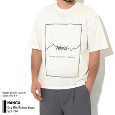 NANGA Dry Mix Frame Logo S/S Tee画像