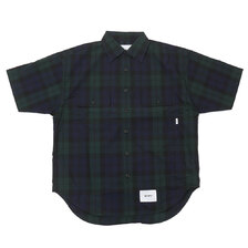 WTAPS 22SS WCPO/SS/COTTON.BROADCLOTH.TEXTILE GREEN 221TQDT-SHM04画像