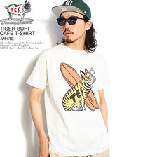 The Endless Summer TES TIGER BUHI CAFE T-SHIRT -WHITE- FH-2574349画像