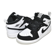 NIKE JORDAN 1 MID SE (TD) DIAMOND SHORTS white/black-mutli-color DN4322-100画像