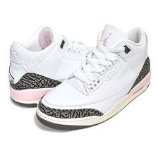 NIKE WMNS AIR JORDAN 3 RETRO white/dark mocha-atmosphere CK9246-102画像
