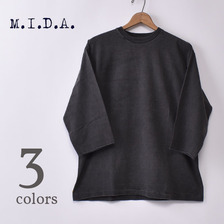 MIDA Circular-Knit 3/4 Sleeved Sleeved T-Shirt M221500画像