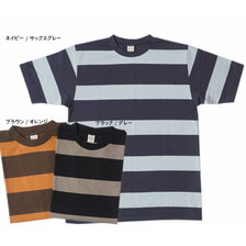 WAREHOUSE Lot 4089 半袖3&times;2インチボーダーT画像