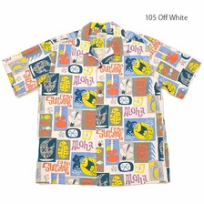 SUN SURF by MOOKIE S/S COTTON LINEN SLAB OPEN SHIRT - PINEAPPLE HEAVEN - SS38933画像