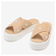 CONVERSE CV SANDAL PLTS CROSSBELT BEIGE 35500381画像
