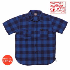 STUDIO D'ARTISAN インディゴチェックシャツ 5674画像