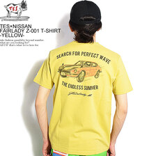 The Endless Summer TES &times; NISSAN FAIRLADY Z-001 T-SHIRT -YELLOW- NV-2574600画像