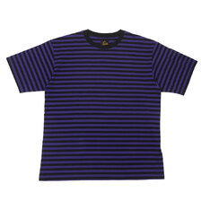 NEEDLES 22SS BORDER S/S TEE PURPLE画像
