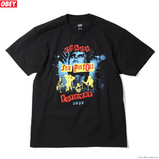 OBEY &times; SEX PISTOLS CLASSIC TEE "HOLIDAY CHAOS" (BLACK)画像