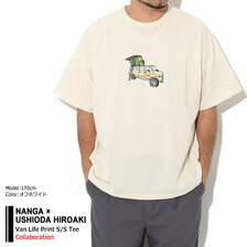 NANGA &times; USHIODA HIROAKI Van Life Print S/S Tee画像