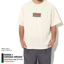 NANGA &times; USHIODA HIROAKI Hand Paint Logo S/S Tee画像