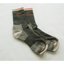 DARN TOUGH VERMONT Men's Hiker Micro Crew Midweight Hiking Sock Olive 1466画像