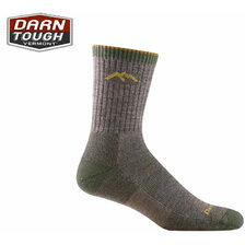 DARN TOUGH VERMONT Men's Hiker Micro Crew Midweight Hiking Sock Taupe 1466画像