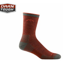 DARN TOUGH VERMONT Men's Hiker Micro Crew Midweight Hiking Sock Chestnut 1466画像