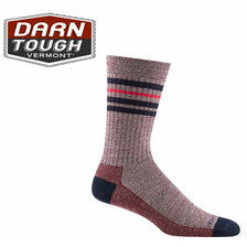DARN TOUGH VERMONT Men's Letterman Crew Lightweight Lifestyle Sock Burgundy 6069画像