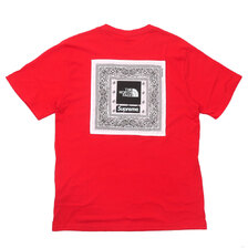 Supreme &times; THE NORTH FACE 22SS Bandana Tee RED画像