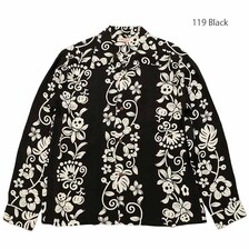 SUN SURF STORE LIMITED L/S RAYON HAWAIIAN SHIRT - HAWAIIAN SKULL BORDER - SS38806LS画像