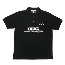 CDG COMME des GARCONS POLO SHIRT BLACK画像