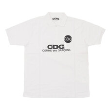 CDG COMME des GARCONS POLO SHIRT WHITE画像