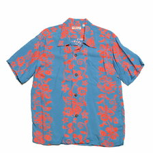 SUN SURF RAYON HAWAIIAN SHIRT - HAWAIIAN SKULL BORDER - SS38806画像
