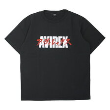 AVIREX KATAKANA LOGO T-SHIRT BLACK 6123281画像