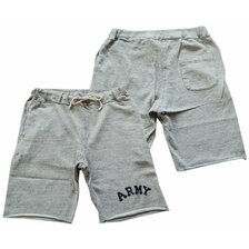 DUBBLE WORKS Lot.22284002-02 ARMY 77 Cut Off Style Sweat Short Pants 杢グレー画像