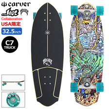 Carver Skateboards &times; lost Rocket Redux Drew Brophy 32.5in &times; 10.5in C7 Surfskate Complete L1013011145画像