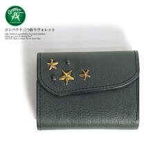 GROOVER LEATHER コンパクト三つ折りウォレット GMS-100S画像