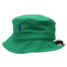 POLO RALPH LAUREN TRAVELER BUCKET HAT CRUISE GREEN画像
