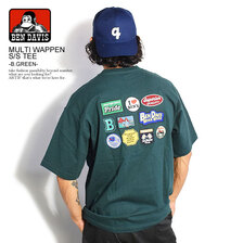 BEN DAVIS MULTI WAPPEN S/S TEE -B.GREEN- C-2580047画像