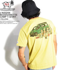 The Endless Summer TES &times; NISSAN NV200VANETTE CAMP T-SHIRT -YELLOW- FH-2574616画像