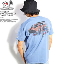 The Endless Summer TES &times; NISSAN NV200VANETTE CAMP T-SHIRT -SAX- FH-2574616画像