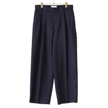 marka OFFICER PANTS 2TUCK WIDE - 2/48 wool soft serge - M22C-07PT01C画像