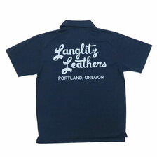 Langlitz Leathers 半袖 プリントポロシャツ LLC-005 TypeA画像