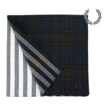FRED PERRY WOVEN HANDKERCHIEF DARK CARBON F19984-70画像