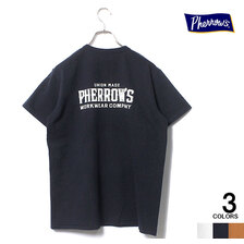 Pherrow's プリントT 両面プリント Tシャツ 丸胴 ブランドロゴ 22S-PMT1画像