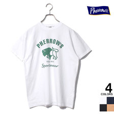 Pherrow's ブランドロゴ バッファロー 定番 新色 Tシャツ プリントT 22S-PT2画像