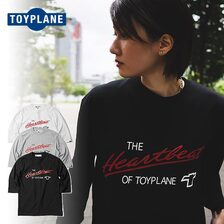 TOYPLANE HEART BEAT 3/4 TEE TP22-NCS03画像
