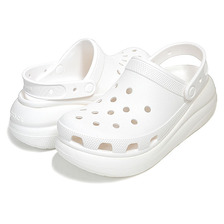 crocs CLASSIC CRUSH CLOG WHITE/BLANC 207521-100画像
