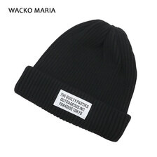 WACKOMARIA KNIT WATCH CAP(TYPE-2) BLACK画像