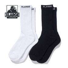 X-LARGE 2P MIDDLE LENGTH SOCKS 101222054006画像