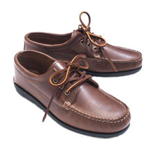 Quoddy Trail Moccasin #501000 CAMP SOLE BLUCHER MOCCASIN brown chrome画像