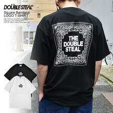 DOUBLE STEAL Square Bandana LOGO T-SHIRT 923-12033画像