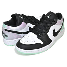 NIKE AIR JORDAN 1 LOW SE PASTEL TIE-DYE white/mint foam-black DM1199-100画像