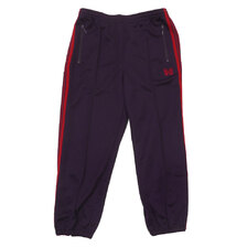 NEEDLES 22AW Zipped Track Pant Poly Smooth DK PURPLE画像