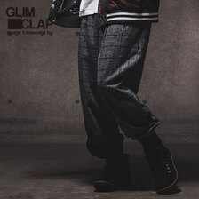 GLIMCLAP Plaid pattern rib jogger pants 13-206-GLA-CC画像