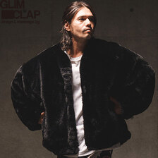 GLIMCLAP Eco fur&times;patterned fabric reversible blouson 13-217-GLA-CC画像