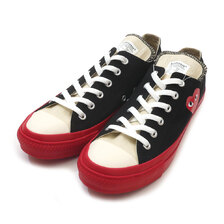 PLAY COMME des GARCONS &times; CONVERSE ALL STAR OX PCDG BLACK画像
